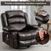 NicBex Recliner Chair Massage Chair with Heating Rocking Chair with USB Port Swivel Accent Chair Lounge Chair with Cup Holders - 4 of 4
