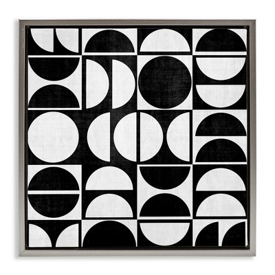 Stupell Industries Black & White Arch Pattern, 18" x 18"