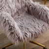 Anybear Modern Faux Fur Home Office Chair - 2 of 4