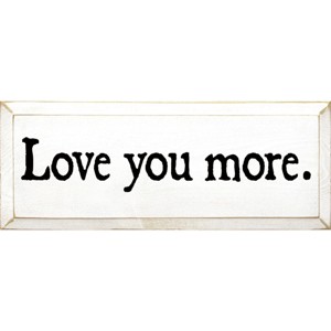 Slickblue Love You More Wooden Sign – Rustic Couple’s Wall Decor for Home, Wedding or Anniversary – 7x18, Color Options - 1 of 3