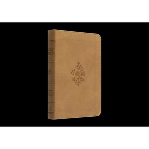 ESV Compact Bible (Trutone, Nubuck Caramel, Wildflower Design) - (Leather Bound) - 1 of 1