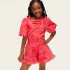 Girls' Classic Rose Ruffle Shorts -  kate spade new york x Target Pink/Red - 3 of 4