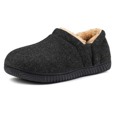 RockDove Men's Timothy Elastic Side Faux Wool Slipper