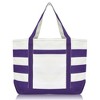 Dalix 23" Premium Striped Tote Bag - 2 of 4