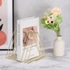 Unique Bargains Non-skid 7 Slots Metal Wire Triangle Desktop Holder Rack - 3 of 4