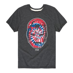 Boys' - Marvel - Iron Man Flag Fill Oversized Short Sleeve Graphic T-Shirt - 1 of 4