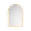 Okak Modern High Lumen Arched Smart Wall Mirror for Bathroom,Aluminum Frame Anti-fog Vanity Mirror with LED Touch Screen - 4 of 4