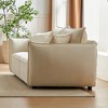 Kumasinova 88" Modern Chenille Sleeper Sofa with Sturdy Wood Frame & 2 Matching Pillows, Wide Living Room 3-Seater Sofa, Thickly Padded Seat - 2 of 4