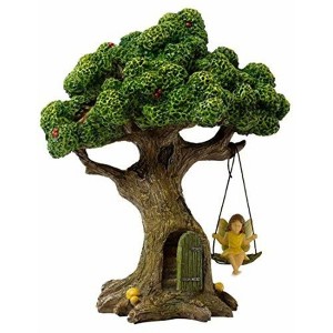 Marshall Home & Garden Fairy Garden Woodland Knoll Collection, Tree Swinging Fairy - 1 of 1