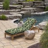 ARDEN Outdoor Plush Modern Tufted Chaise Cushion, 76 x 22, Water Repellent, Fade Resistant, Tufted Cushion for Chaise Lounger 76 x 22, Onyx Cebu - 3 of 4