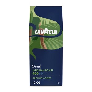 Lavazza Decaf Ground Coffee, Medium Roast, 100% Arabica, 12 oz Bag - 1 of 4