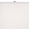 Pacific Coast Lighting Chinon 26" High Modern Coastal Table Lamp French Gray Finish Ceramic Single White Shade Living Room Bedroom Bedside Nightstand - 3 of 4