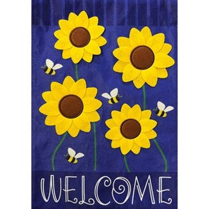 Briarwood Lane Spring Burlap Garden Flag 12x18 For Outdoor Sunflowers and Bees For Spring Garden Flag Flags For Outside - 1 of 4