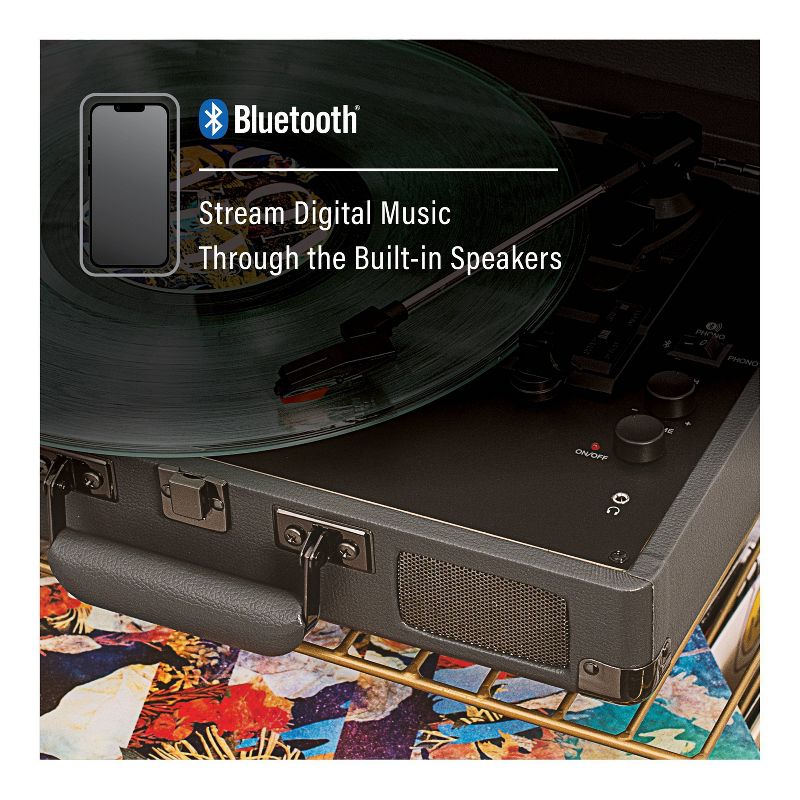 Crosley Cruiser Plus Bluetooth Vinyl Record Player - Slate, 6 of 15