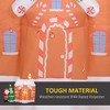 Aghana Digitals 7FT Inflatable Gingerbread House with Santa, Tree & LED Lights - Indoor/Outdoor - 4 of 4