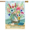 Coastal Flowers Summer House Flag Welcome Beach 28" x 40" Briarwood Lane - 2 of 4