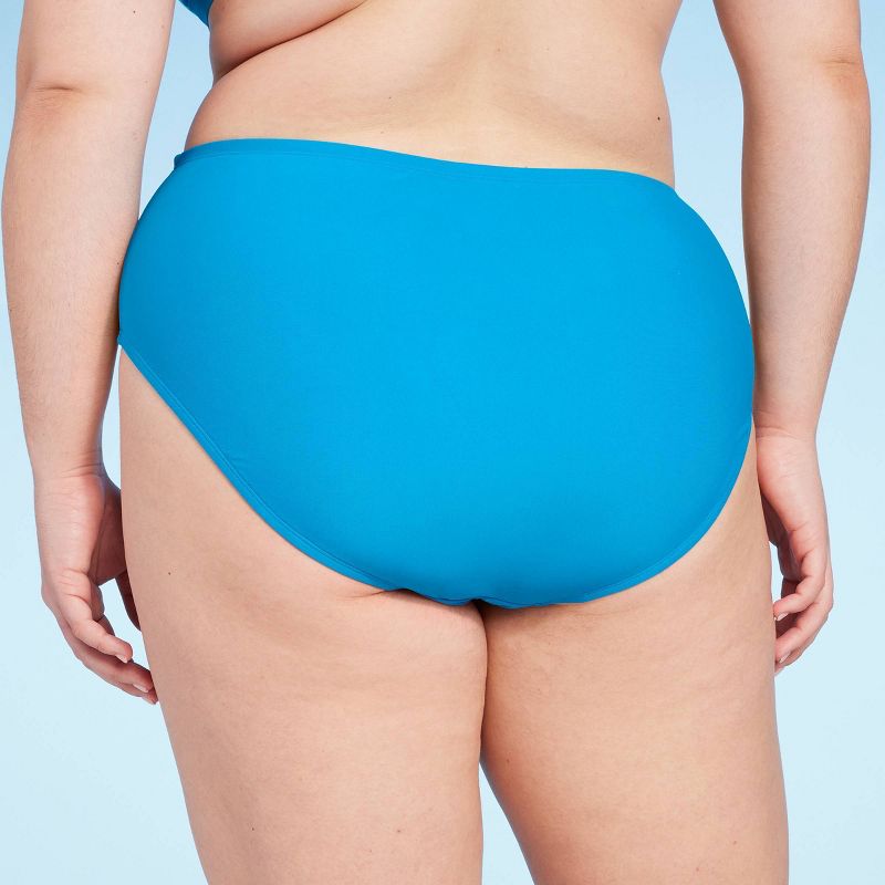 Women's Hipster Cheeky Bikini Bottom - Shade & Shore™ Blue, 3 of 5