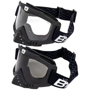 2 Pairs of Birdz Eyewear Toucan Safety Goggles with Clear, Smoke Lenses - 1 of 4