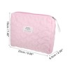 Unique Bargains Women's Portable Heart Makeup Bag 1 Pc - 2 of 3