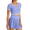 Women's Refine Notch Neck Cropped Tee - THRIVE SOCIETE - 2 of 4