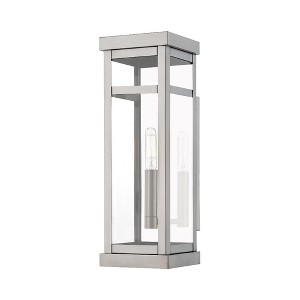 Livex Lighting Hopewell 1 - Light Wall Light in  Brushed Nickel - 1 of 2