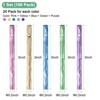 Unique Bargains Aluminum DIY Craft Outdoor Wind Chime Tubes 3 X 0.2 Inch Green+Blue+Yellow+Purple+Pink 100-Pack - 3 of 4