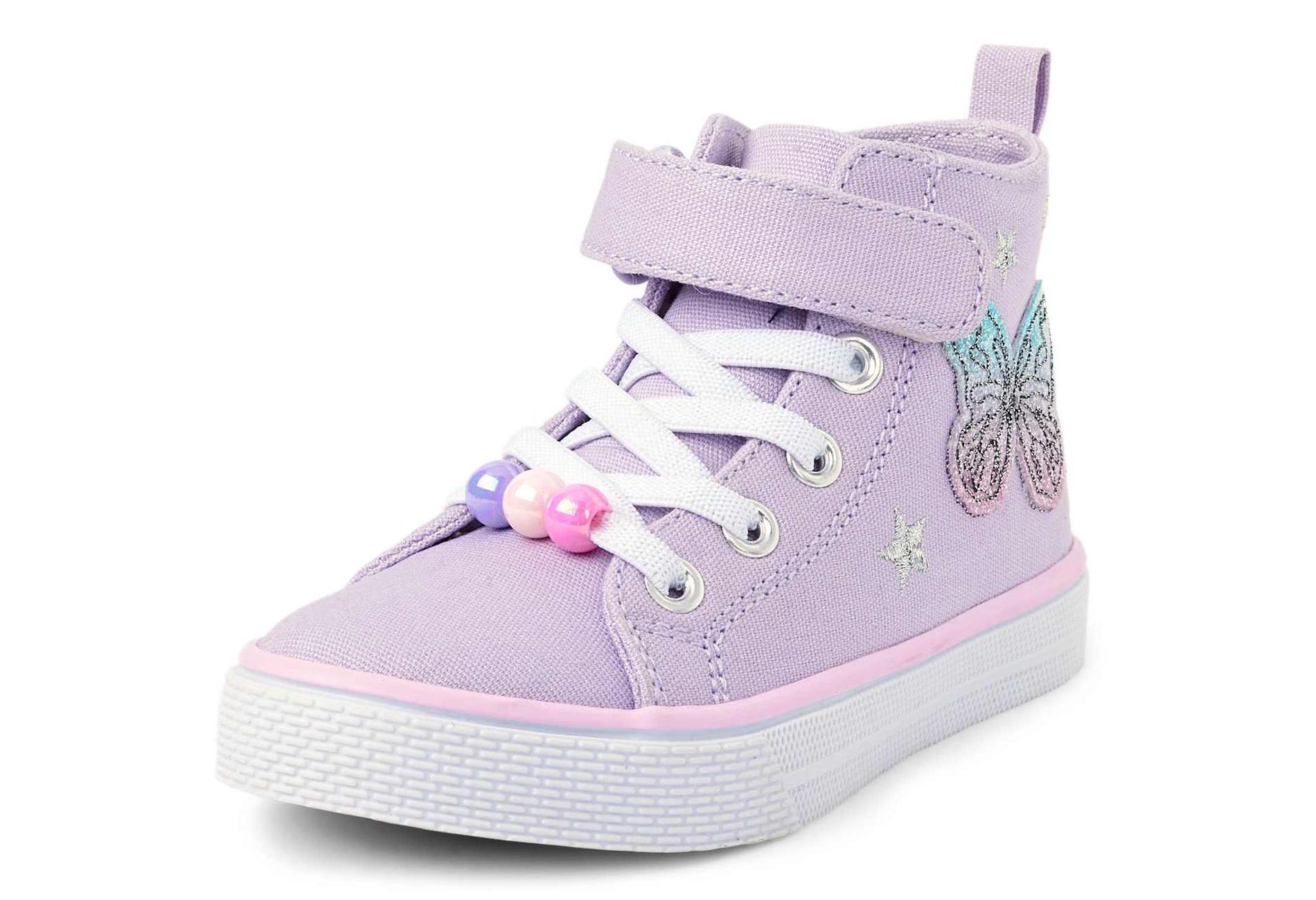 The Children's Place Toddler Girls Holographic Butterfly High Top Sneakers