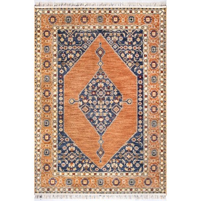 Nuloom Halley Floral Cardinal Medallion Indoor Area Rug