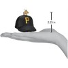 Old World Christmas Blown Glass Ornament for Christmas Tree, Pittsburgh Pirates Baseball Cap - 3 of 3