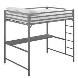 Twin Max Metal Loft Bed With Desk Room Joy Target