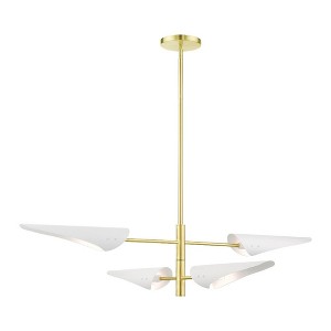 Livex Lighting Capistrano 4 - Light Pendant in  Satin Brass - 1 of 1