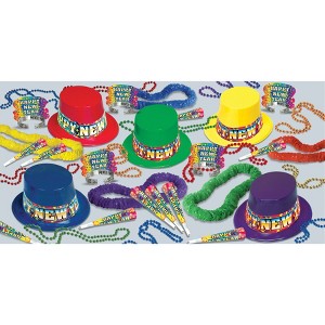 Beistle New Year Rainbow Blast Asst for 50 Multicolored - 1 of 2