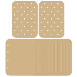 Unique Bargains Air Fryer Parchment Non-Stick Rectangle Baking Paper Liners 50 Pcs - 1 of 3