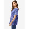 Woman Within Plus Size Perfect Printed Short-Sleeve Crewneck Tee - 4 of 4