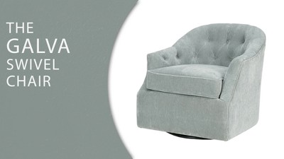 Light Blue Velvet Swivel Club Chair with Wood Frame