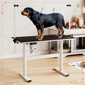 Electric Dog Grooming Table - Professional Quiet Motor, Non-Slip Desk Mat - 1 of 4