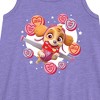 Girls' - Paw Patrol - Skye Conversation Hearts Graphic Sleeveless Aline Dress - 2 of 4