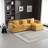Mocamel  112" Oversized Modular Sofa, L-Shaped Cloud Couch with Ottoman & Memory Foam - 2 of 4
