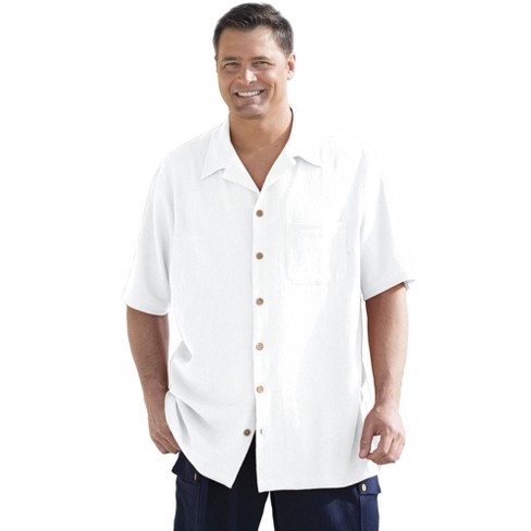 big and tall white short sleeve dress shirt