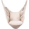 Hanging Rope Hammock Chair Swing with 2 Cushions & Carrying Bag - 4 of 4