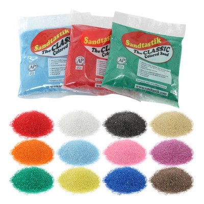 Sandtastik Classic 1 lb Rainbow Colored Play Sand Assortment - 12 Bags