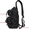 Multi-Position Tactical Sling Bag, MOLLE Crossbody Chest Pack for EDC, Range, & Outdoor Use - 3 of 4