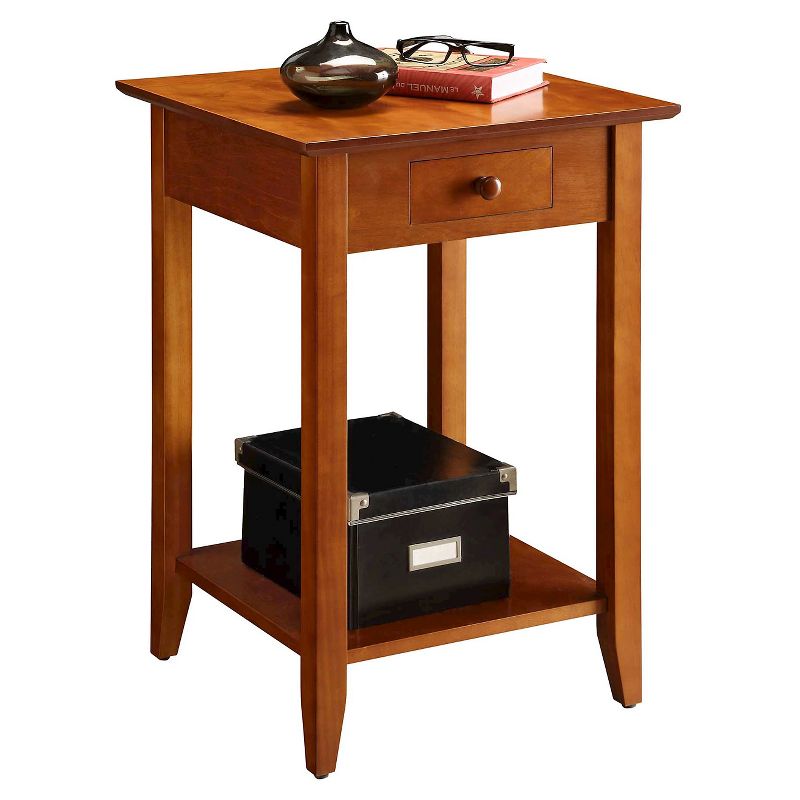 American Heritage End Table with Drawer Shelf - Breighton Home, 1 of 6