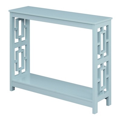 Town Square Console Table with Shelf Sea Foam - Breighton Home