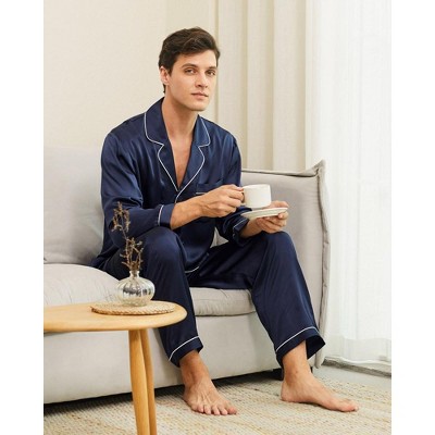 Mommesilk S Classic Silk Pajamas Set For Women-black : Target