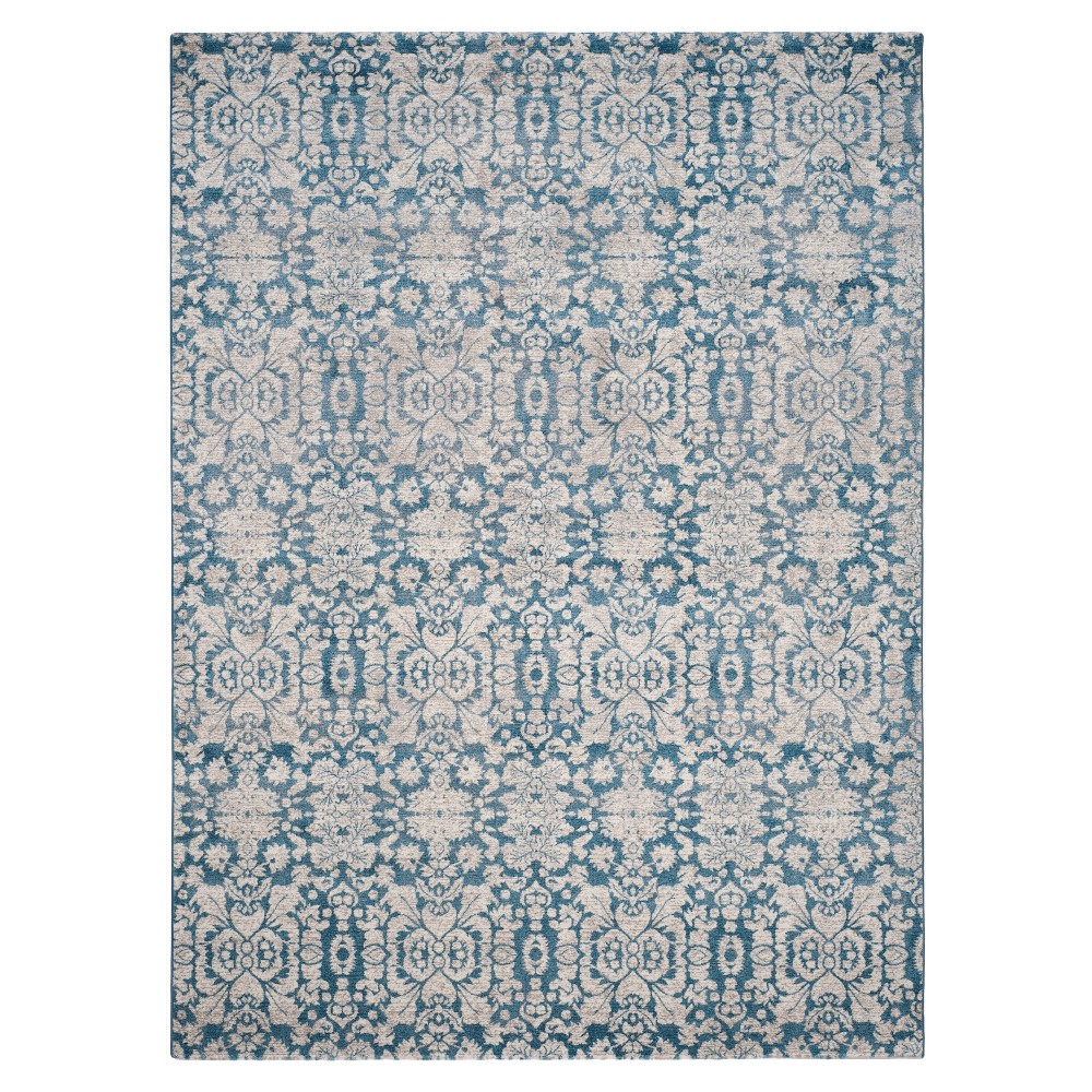 Blue/Beige Abstract Loomed Area Rug - (8'x11') - Safavieh