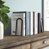 Spectrum Diversified Elements Bookends Small, Black - 4 of 4