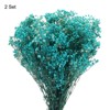 Unique Bargains Natural Dried Baby's Breath Flowers Branches for Wedding Party Decoration Blue 2 Pcs - 3 of 4