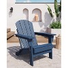 Folding Adirondack Chairs, HDPE Outdoor Patio Chairs All Weather Resistant with Wood Texture for Fire Pit, Deck, Patio, Pool, Backyard - 2 of 4