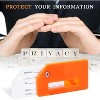 8 Pack Silicone Luggage Tag for Suitcases with Stainless Loop, TSA Approved, Privacy Protection Travel Bag Tags - 3 of 4